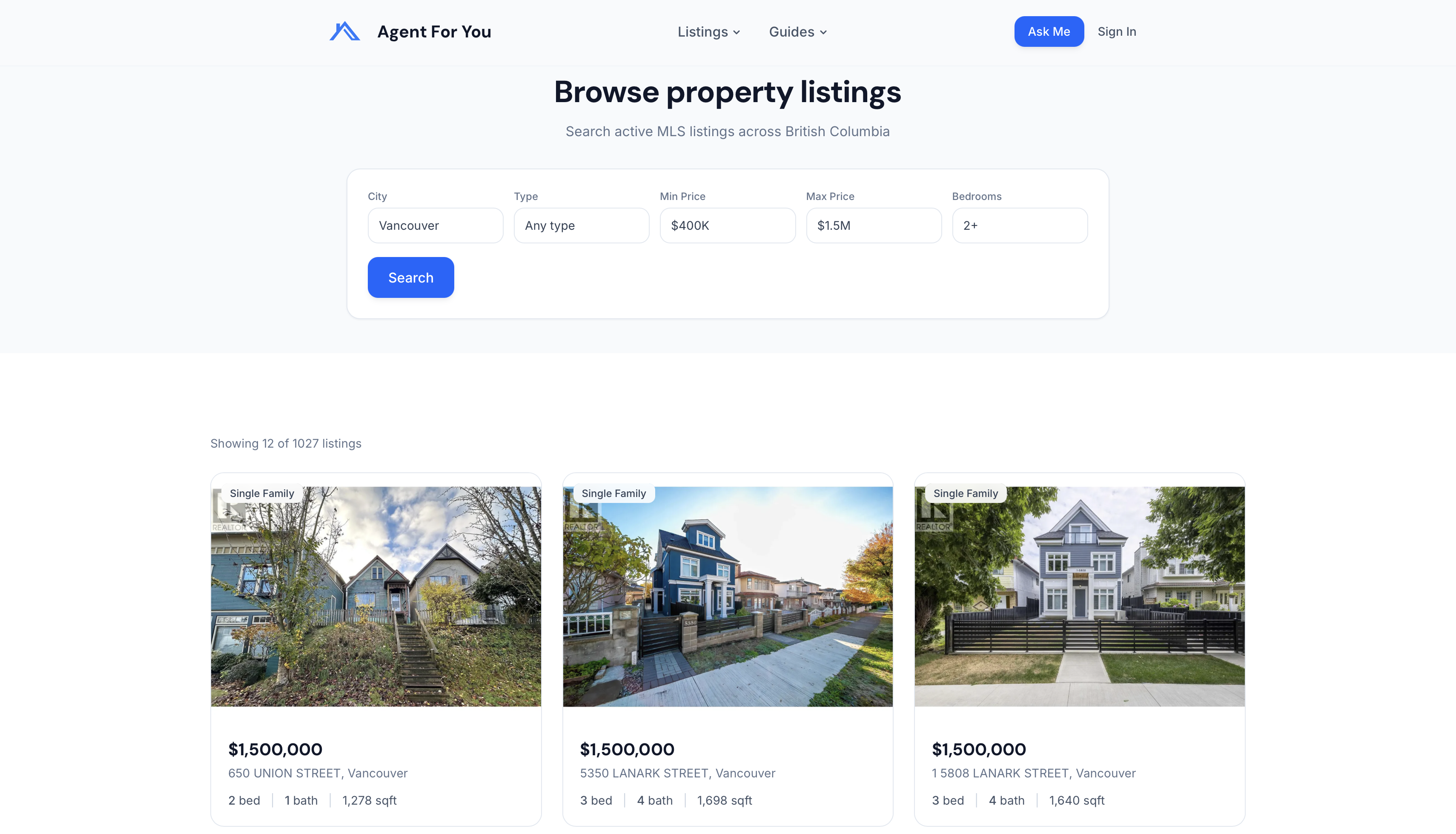 Agent For You (Freelance Project) screenshot 3